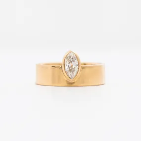 0.53 ct Marquise Diamond Monolith Ring