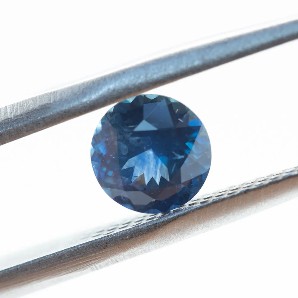 1.00CT ROUND MONTANA SAPPHIRE, ROYAL BLUE, 5.97X3.75MM