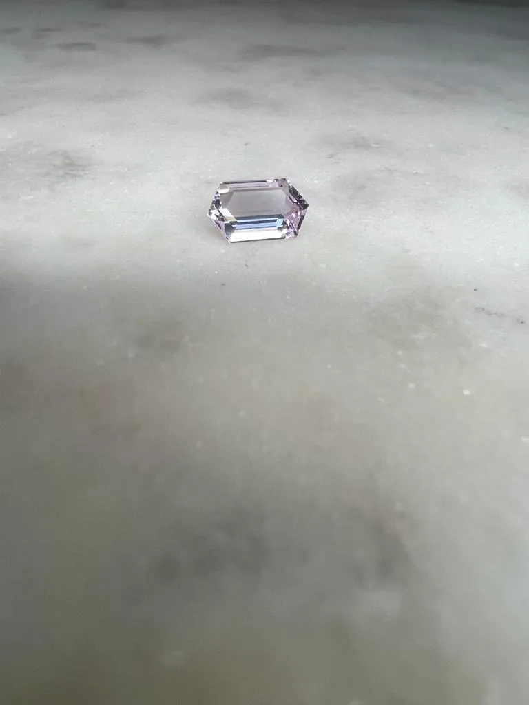 1.01 CARAT HEXAGON CUT NATURAL PINK SAPPHIRE LOOSE GEMSTONE. 1.01 CT PINK BY MIKE NEKTA NYC