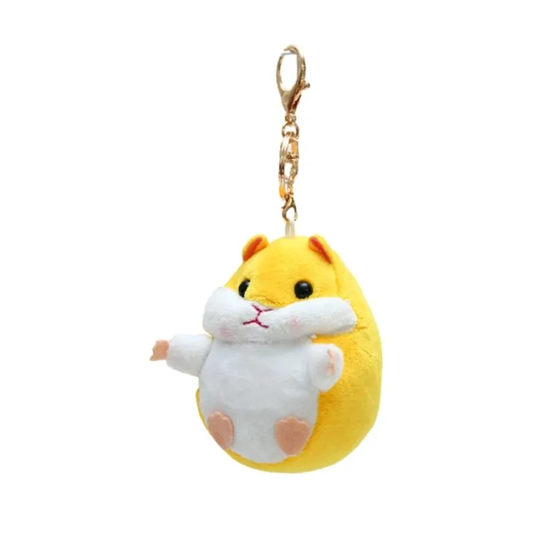 12CM Plush Hedgehog Toys Key Chain Ring Pendant Plush Toy Animal Stuffed Anime Car Fur Gifts for Women Girl Toys Doll