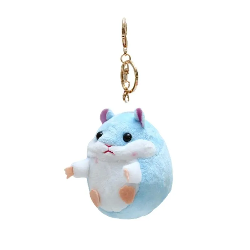 12CM Plush Hedgehog Toys Key Chain Ring Pendant Plush Toy Animal Stuffed Anime Car Fur Gifts for Women Girl Toys Doll