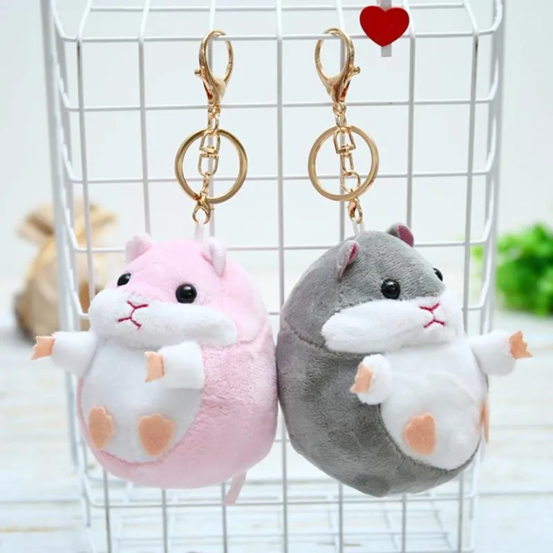 12CM Plush Hedgehog Toys Key Chain Ring Pendant Plush Toy Animal Stuffed Anime Car Fur Gifts for Women Girl Toys Doll