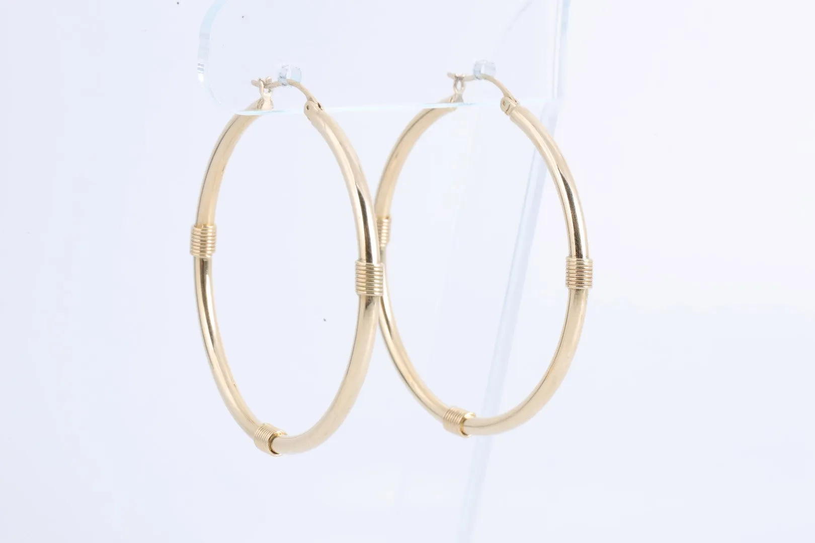 14k Yellow Gold Hoop Earrings (8.37g.)