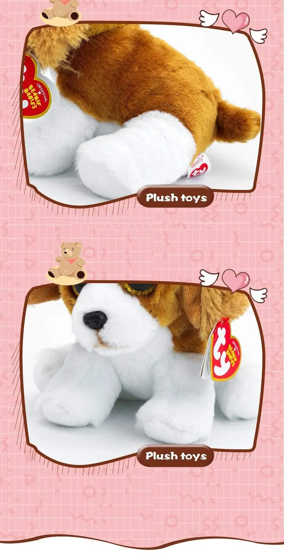 15CM Ty Beanie Big Eyed Doll Soft Stuffed Animal Lion Cat Dog Dragon Unicorn Fox Plush Toy Dolls Girls Best Birthday Gift