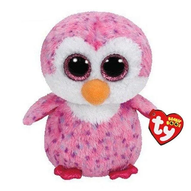 15CM Ty Beanie Boos Big Eyes Elephant Flamingo Seahorse Parrot Plush Stuffed Animal Super Soft Bedside Toys Doll Gift For Kids