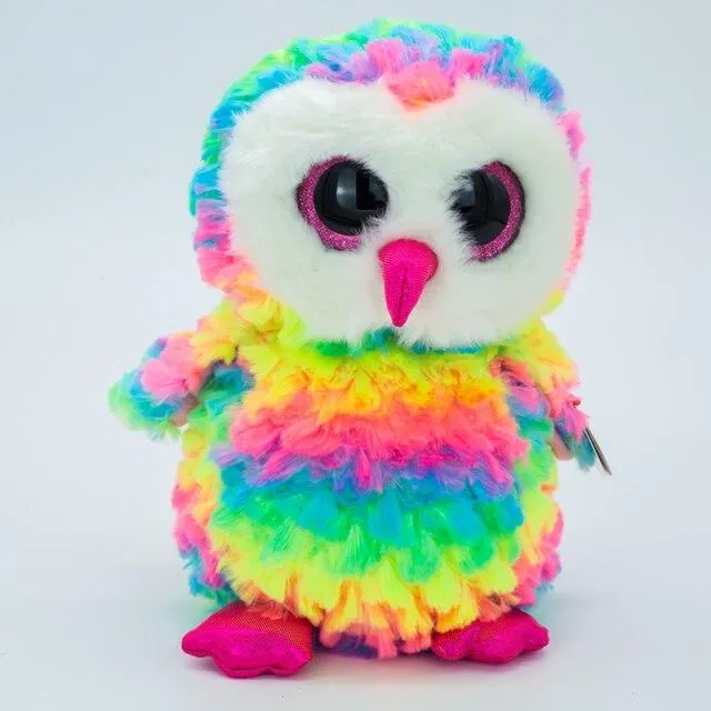 15CM Ty Beanie Boos Big Eyes Elephant Flamingo Seahorse Parrot Plush Stuffed Animal Super Soft Bedside Toys Doll Gift For Kids