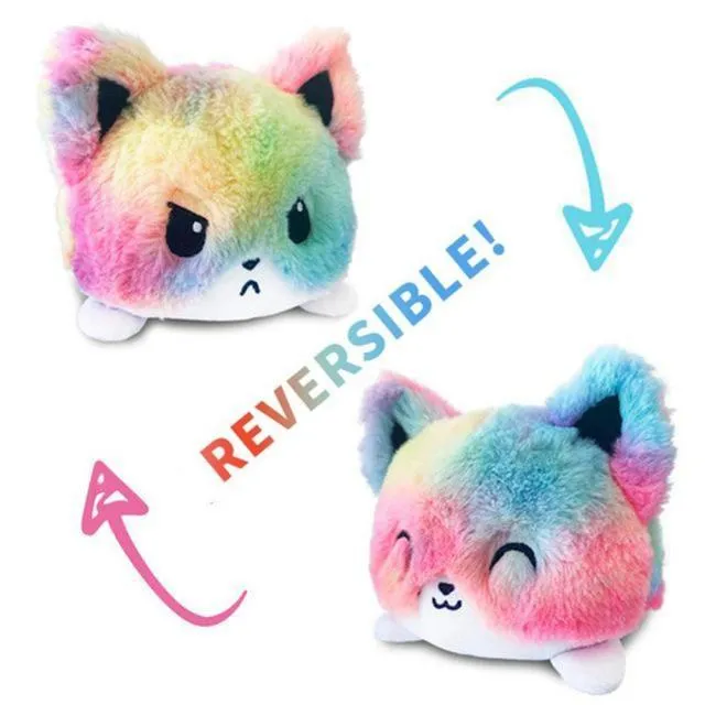 18 Styles Reversible Cat Unicorn Plush Stuffed Toy for Plush Animal Plush Animal Doublesided Flip Doll Cute Toys for Children