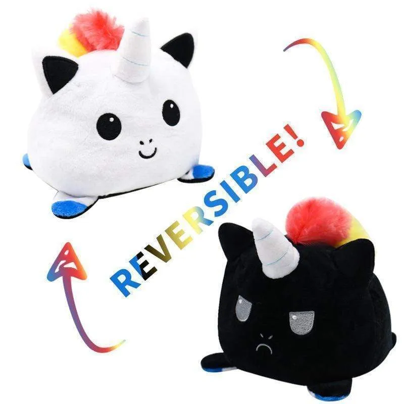 18 Styles Reversible Cat Unicorn Plush Stuffed Toy for Plush Animal Plush Animal Doublesided Flip Doll Cute Toys for Children