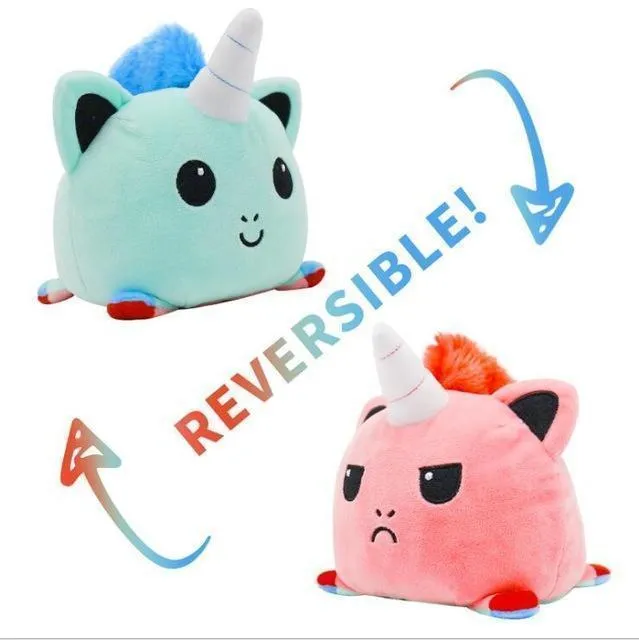 18 Styles Reversible Cat Unicorn Plush Stuffed Toy for Plush Animal Plush Animal Doublesided Flip Doll Cute Toys for Children