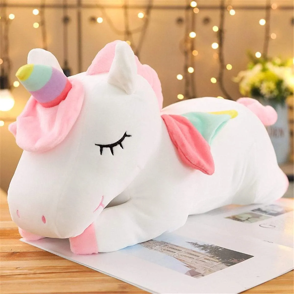 1pc 25CM Unicorn Plush Kawaii Unicorn Figure Plush Toy Lovely Unicorn Animal Stuffed Soft Plush Dolls Birthday Gift For Children