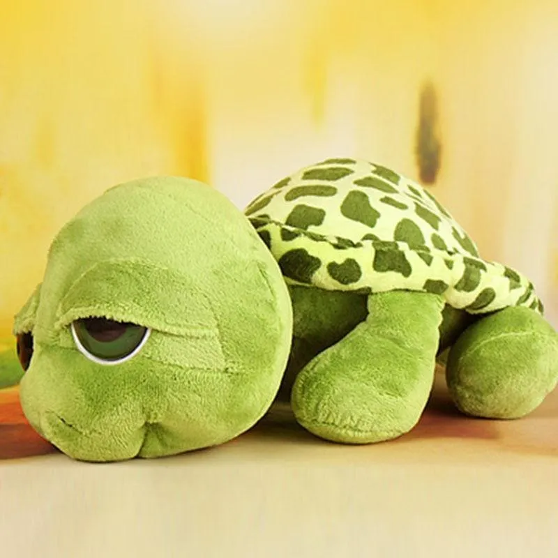 20CM Cute Baby Super Green Big Eyes Stuffed Tortoise Turtle Animal Plush Baby Toy Gift