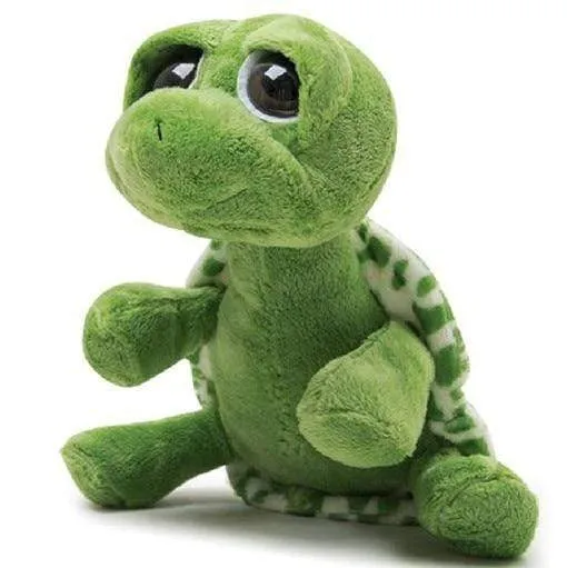 20CM Cute Baby Super Green Big Eyes Stuffed Tortoise Turtle Animal Plush Baby Toy Gift