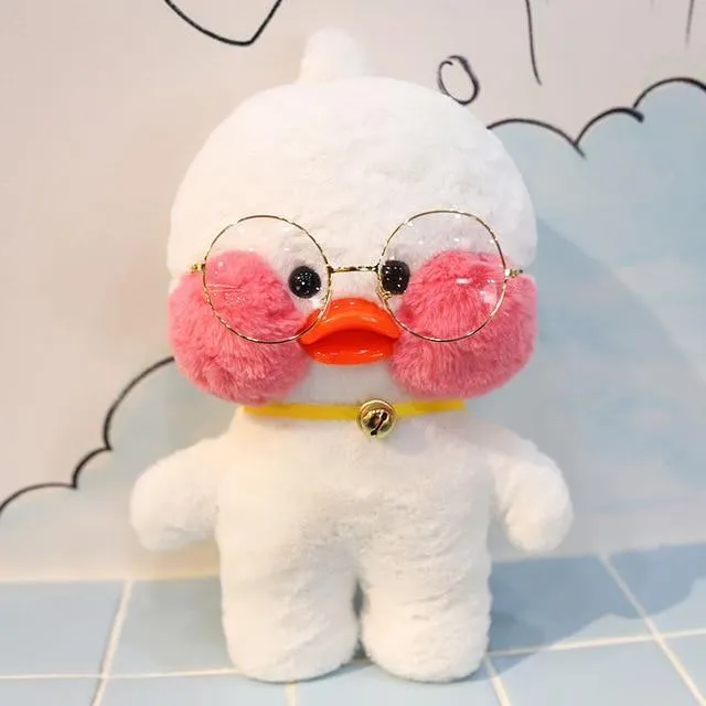 30CM Pink LaLafanfan Kawaii Cafe Mimi Yellow Duck Plush Toy Cute Stuffed Doll Soft Animal Dolls Kids Toys Birthday Gift for girl