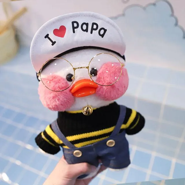 30CM Pink LaLafanfan Kawaii Cafe Mimi Yellow Duck Plush Toy Cute Stuffed Doll Soft Animal Dolls Kids Toys Birthday Gift for girl