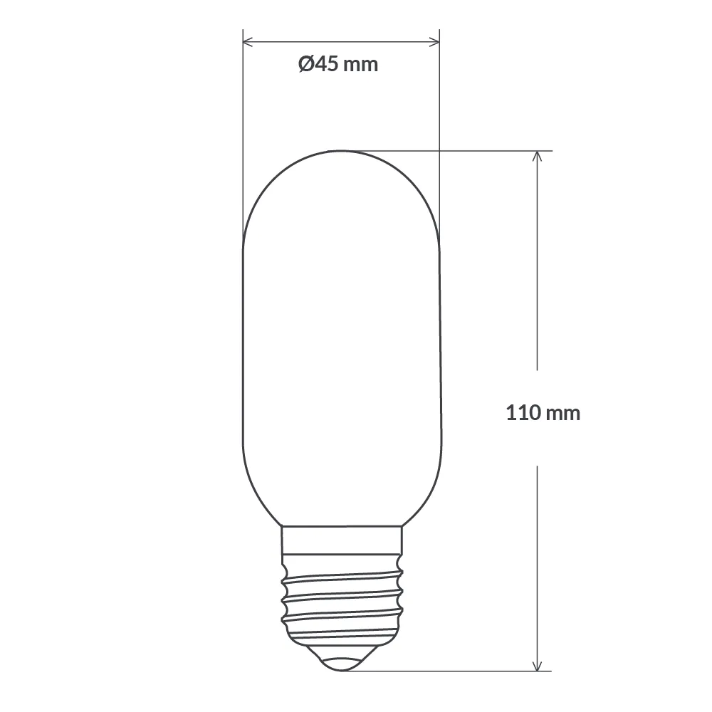 4W Amber Tubular Spiral LED Bulb E27