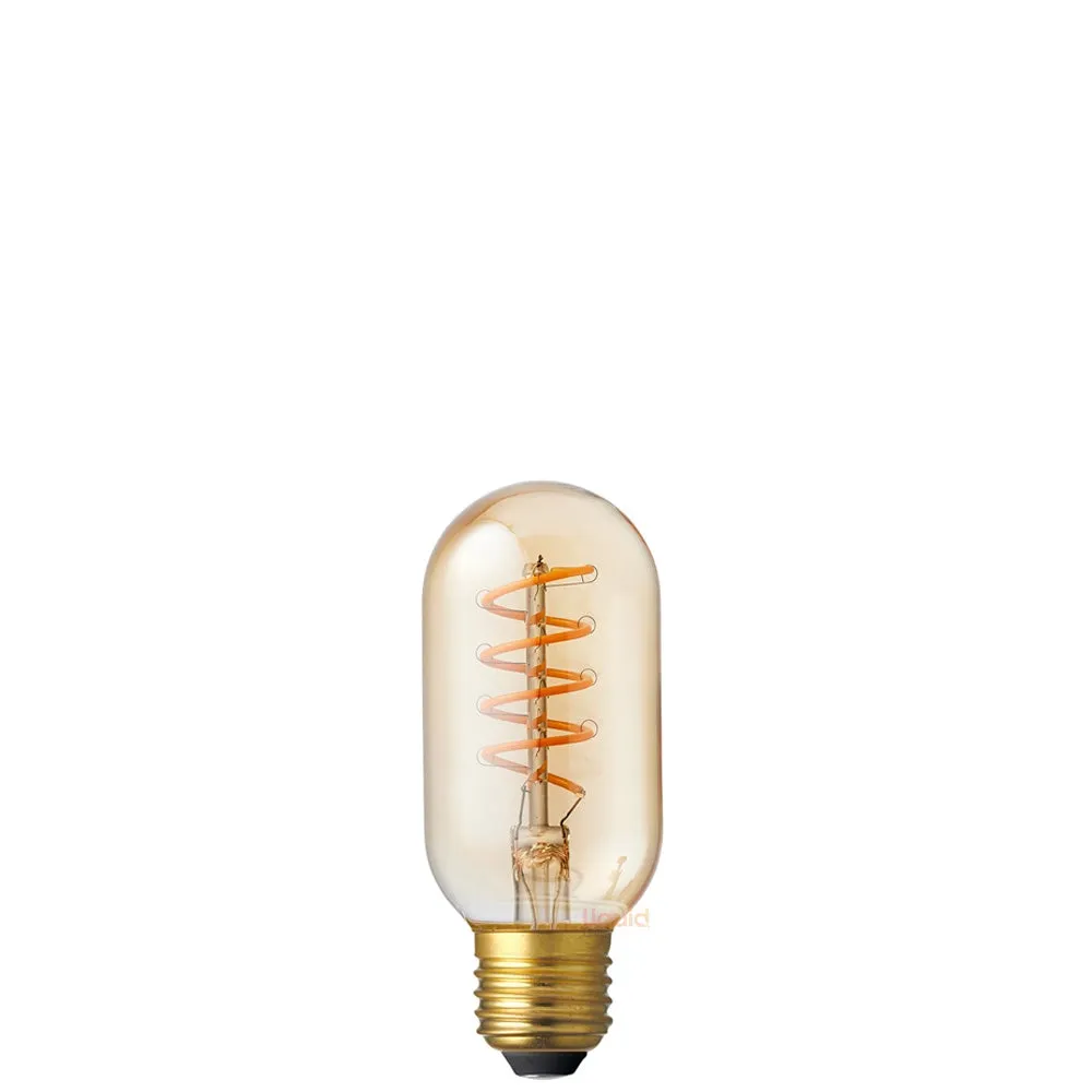 4W Amber Tubular Spiral LED Bulb E27