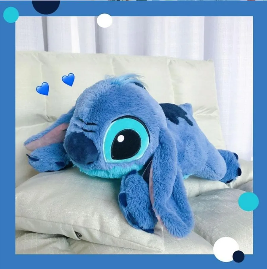 60cm Lilo And Stitch Disney Store Big Stuffed Animals Toys Pillow With Anime For Sleep Kids Dolls Girls Children Birthday Gift