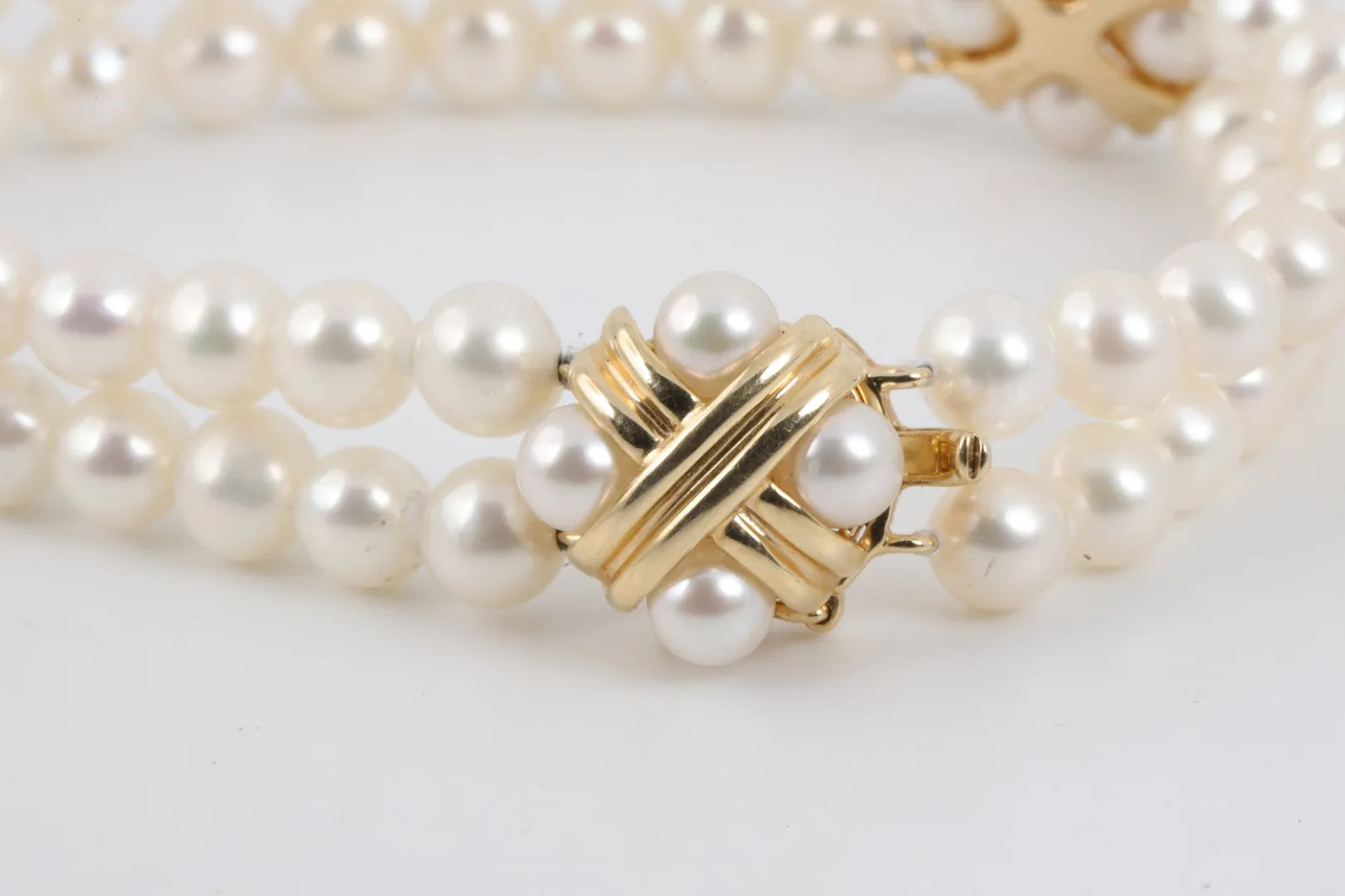 7.5" 14k Yellow Gold Pearl Bracelet (20.43g.)