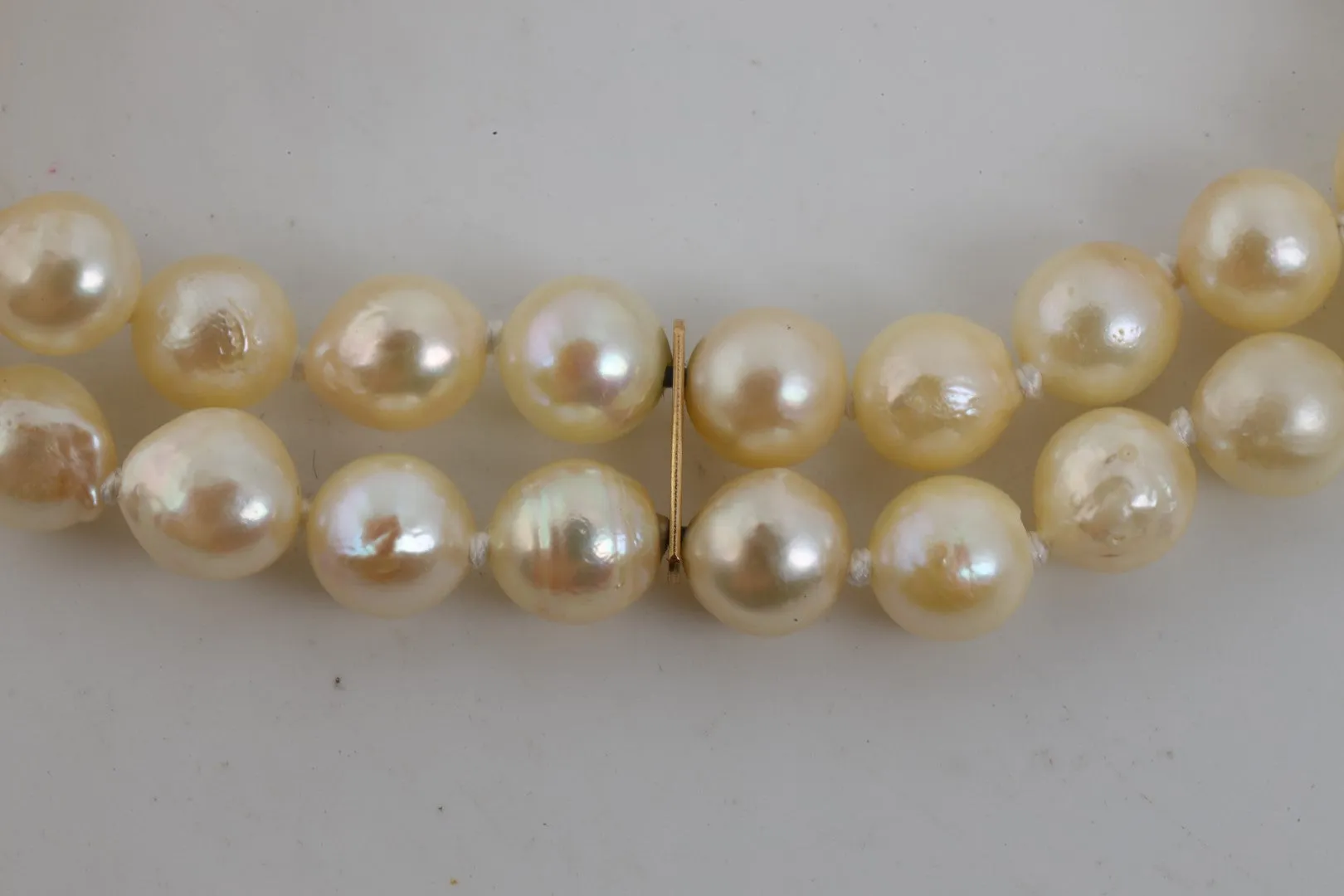 7" 14k Yellow Gold Pearl Bracelet (17.51g.)