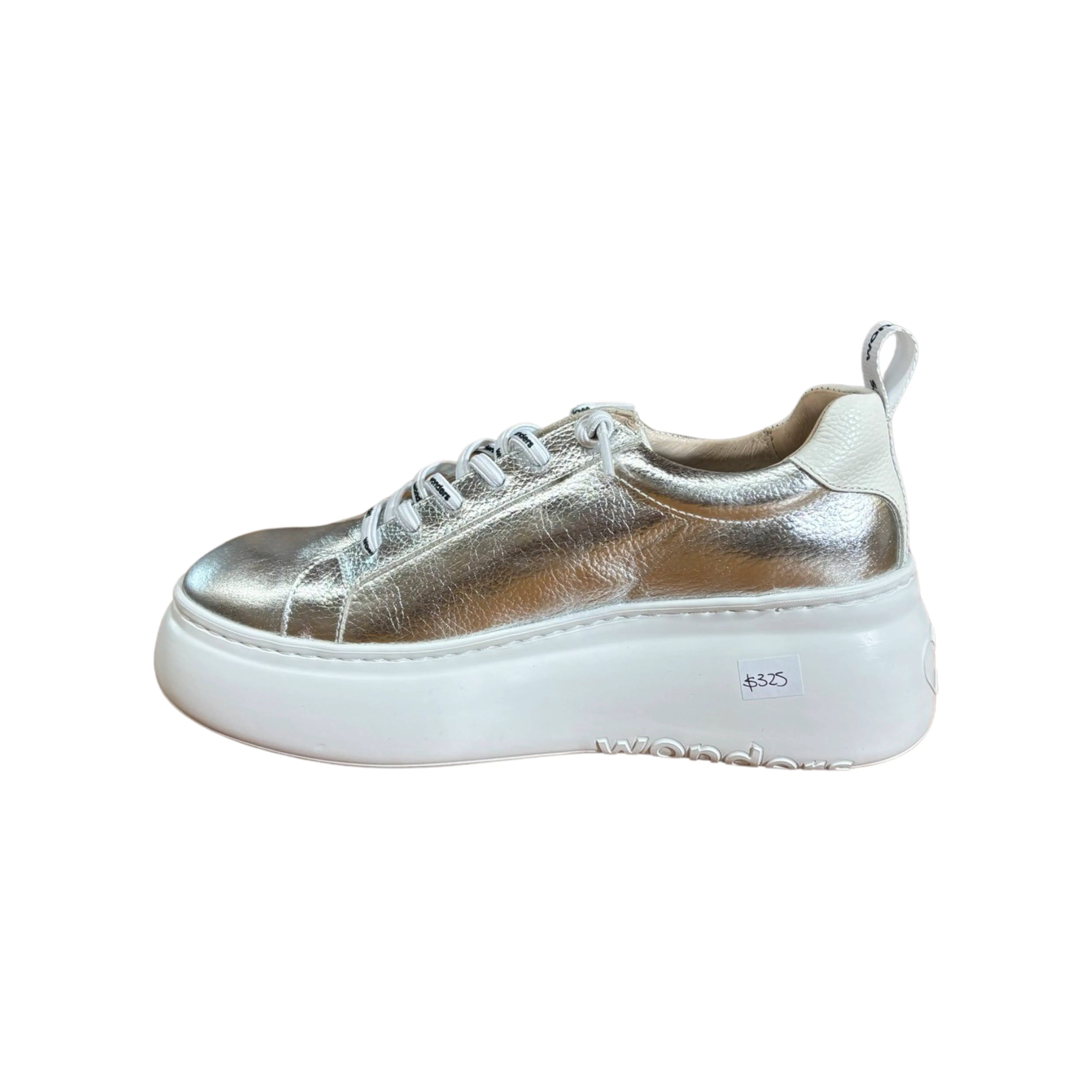 A2632 Silver Metallic Platform Sneaker