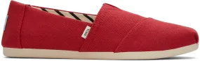 Alpargata Classic - Red Recycled Cotton Canvas