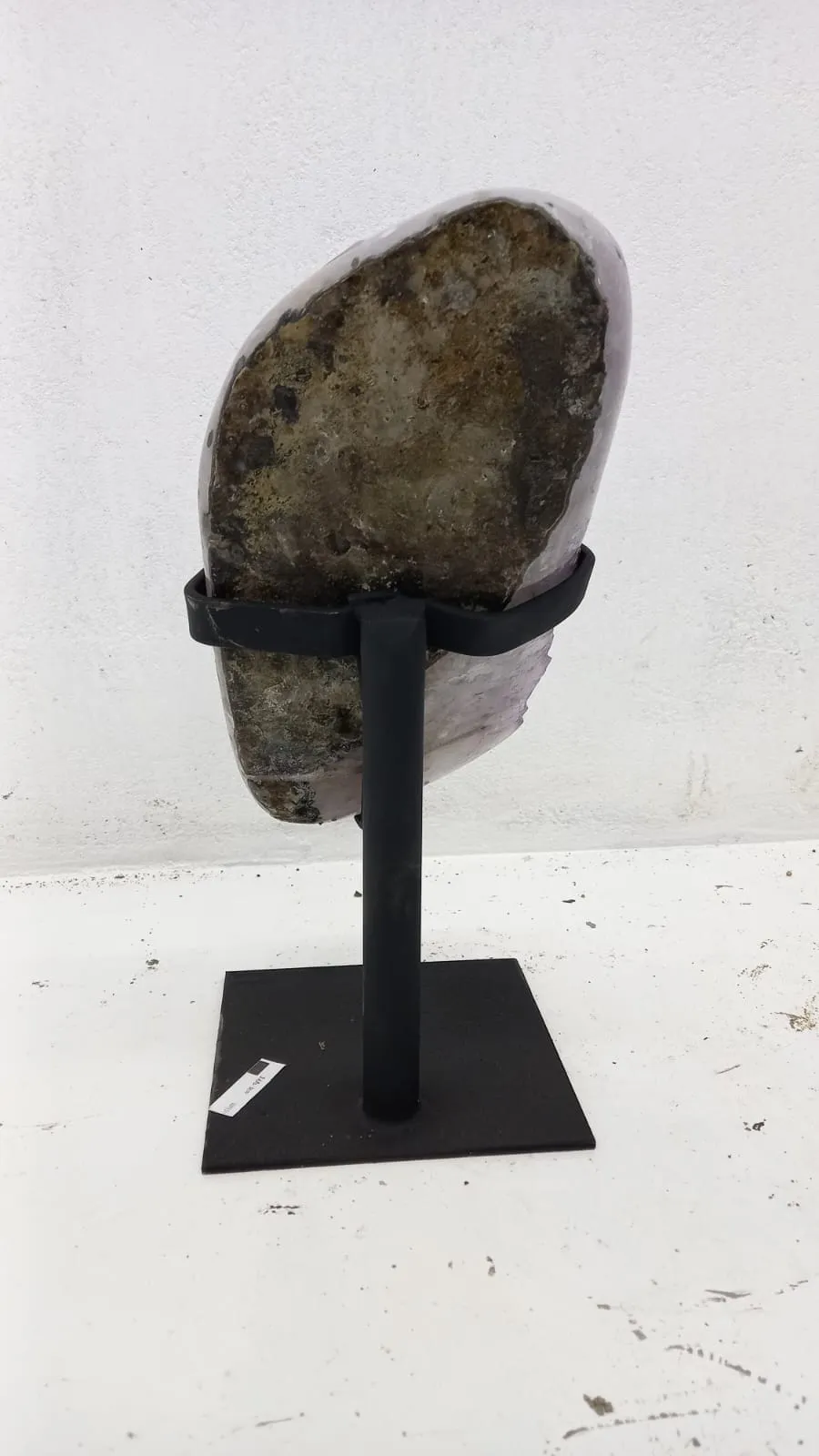 Amethyst Geode from Brazil on Custom Stand- 15 / 11 lbs