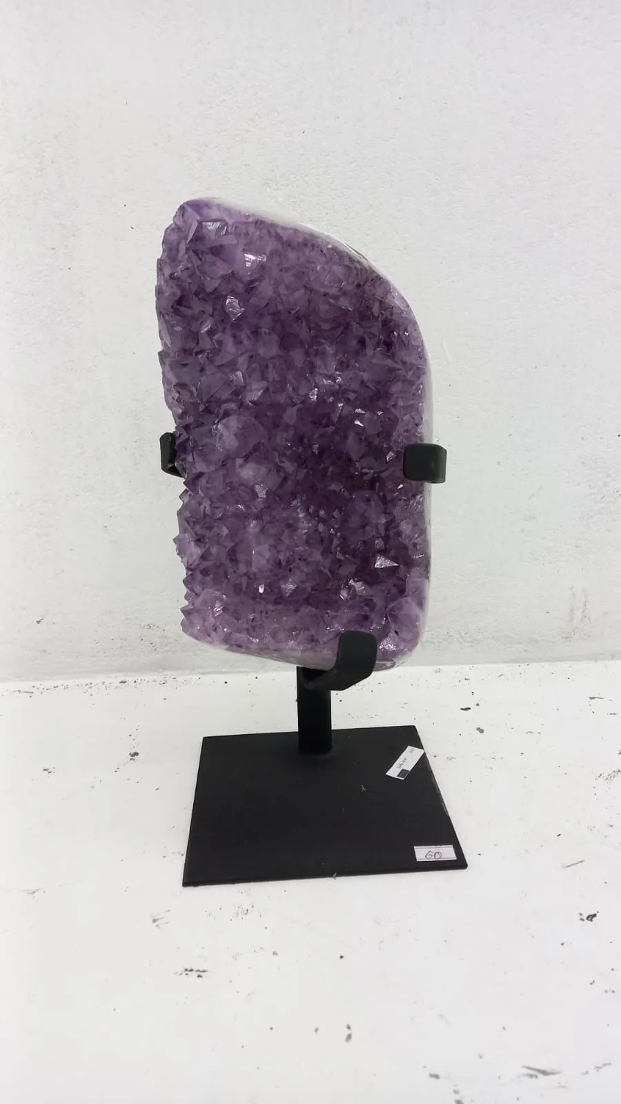 Amethyst Geode from Brazil on Custom Stand- 15 / 11 lbs