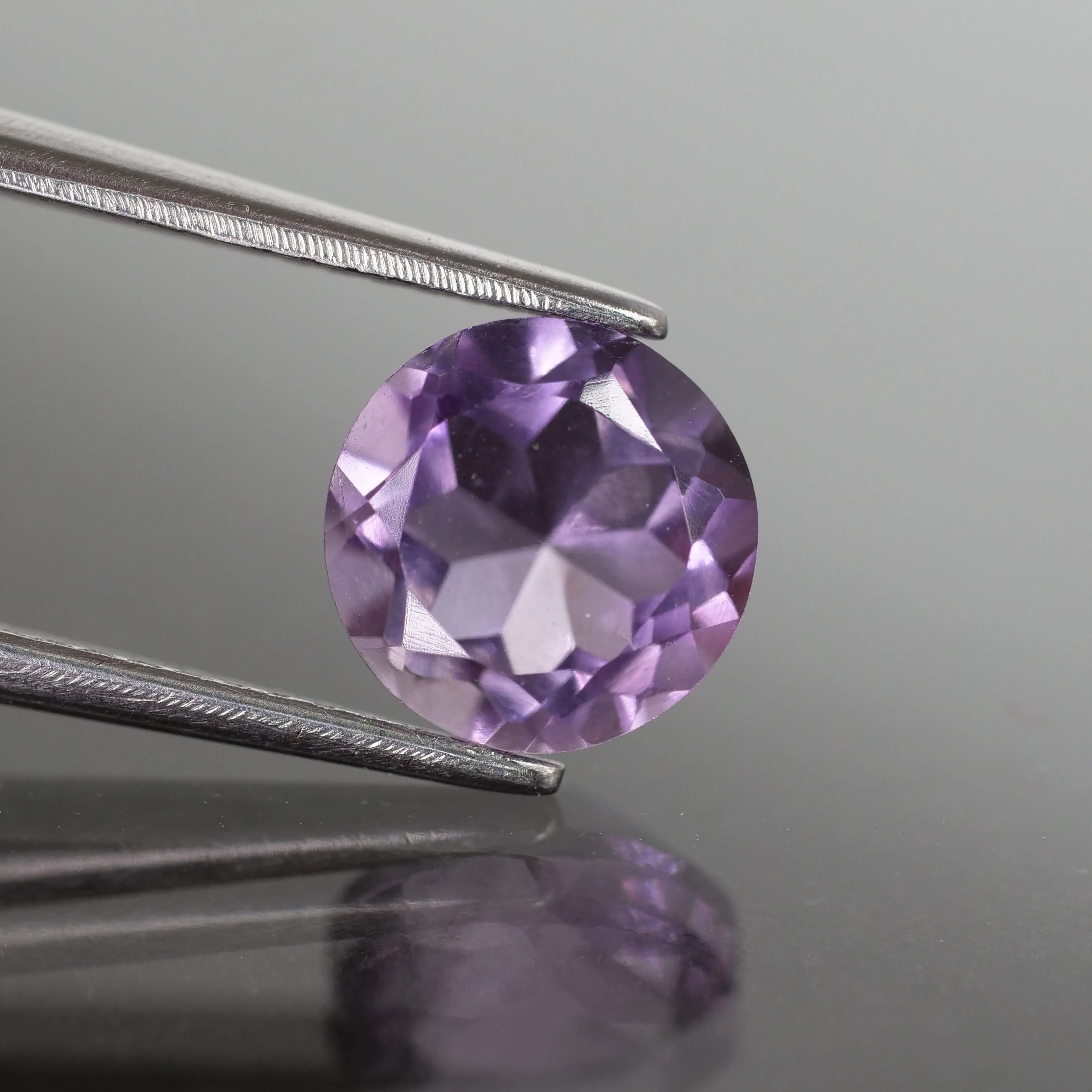 Amethyst | round cut, lavender 5mm, 0.5 ct, VS clarity, Brasil