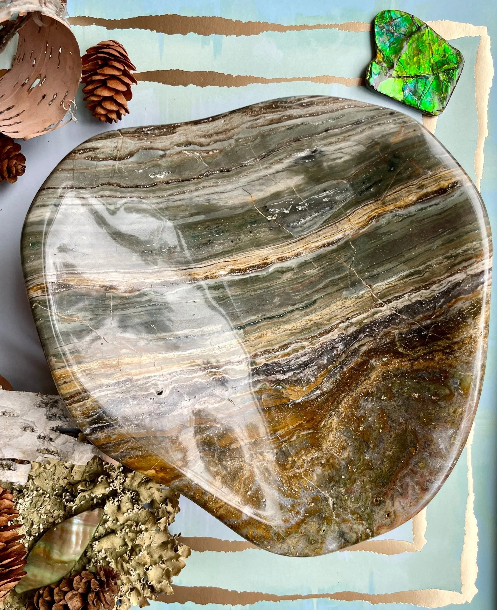 Bands of Jasper Dish