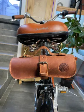 Bicycle Leather Saddle Bag | Bike Tool Organiser Roll