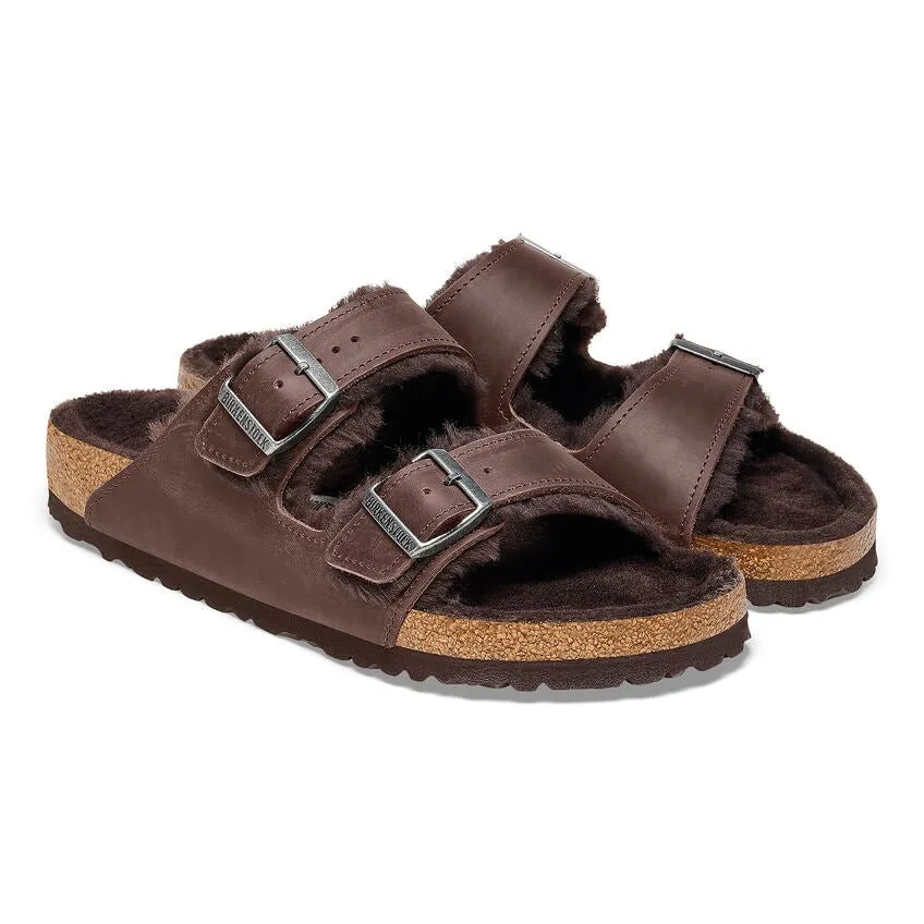 Birkenstock Women's Arizona Shearling - Habana Leather/Habana Shearling