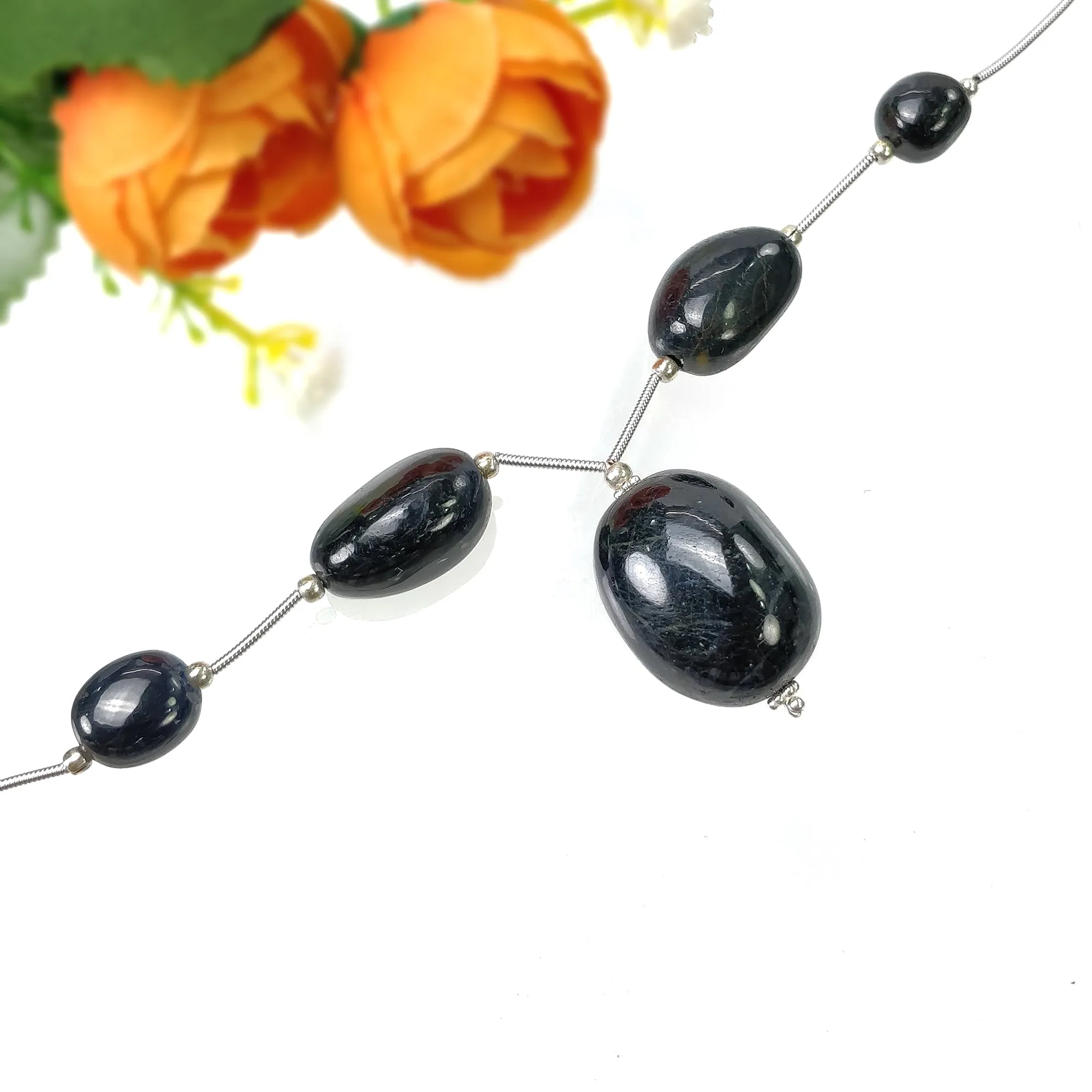 BLUE SAPPHIRE Gemstone Cabochon Loose Beads : 180.35cts Natural Untreated Sapphire Plain Oval Shape Beads 11*9.5mm - 25*20mm