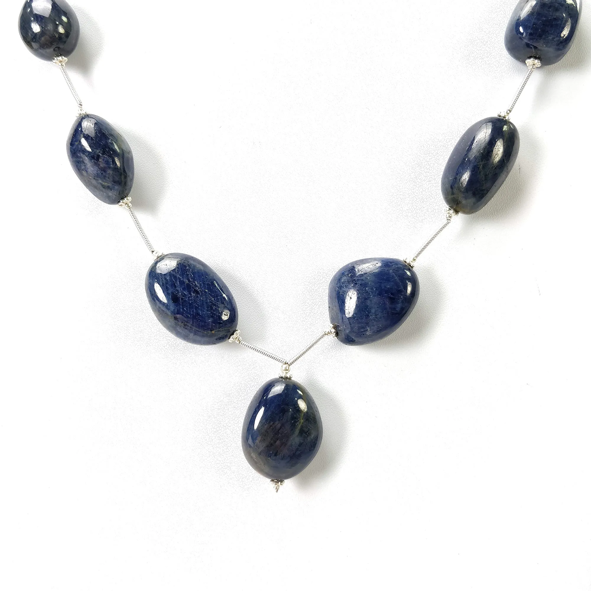 BLUE SAPPHIRE Gemstone Cabochon Loose Beads: 431.05cts Natural Untreated Sapphire Plain Oval Shape Beads 18.5*15mm - 25*20mm