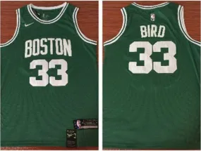 Boston Celtics #33 Larry Bird Jersey Green