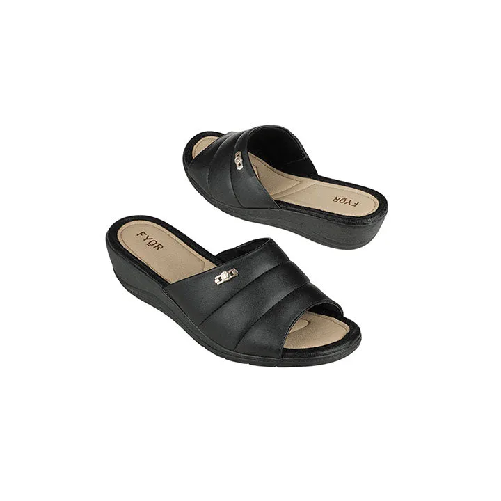 Broad Strap High Sole Sandal BRM 013