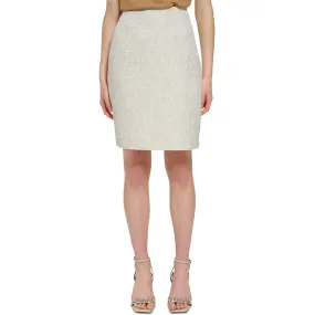 Calvin Klein Womens Above Knee Back Slit Pencil Skirt