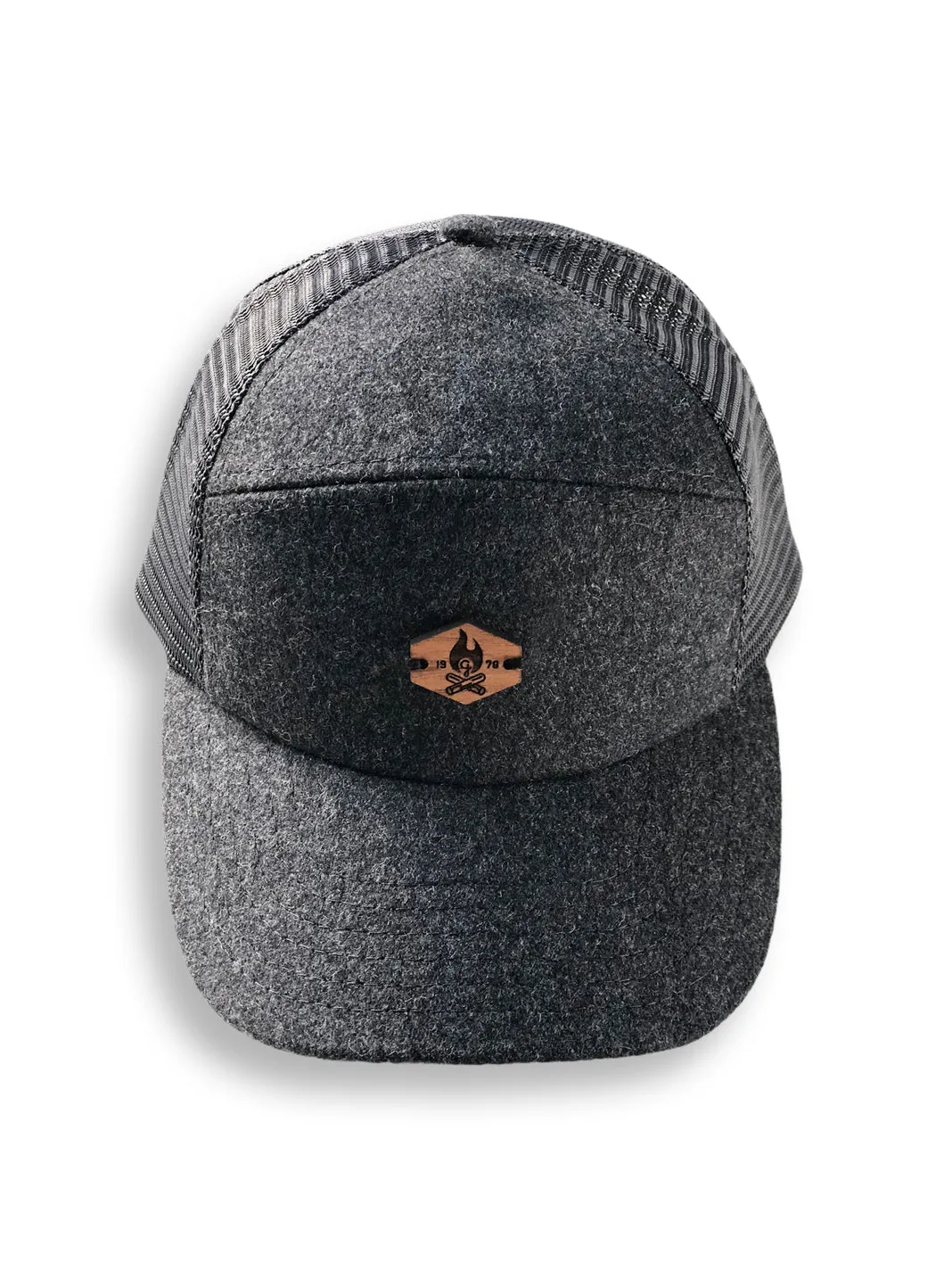 Campfire trucker wool/mesh cap - Black