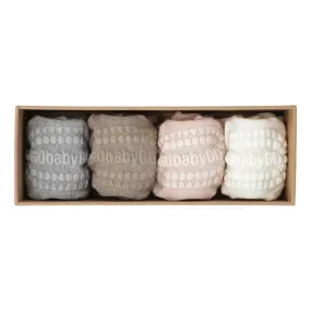 Combo Box 4-pack Bamboo Soft Pink