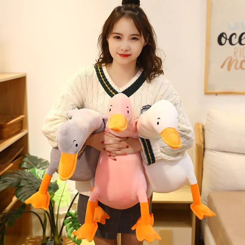 Cute Cotton Goose Stuffed Toys Animal Baby Accompanying Dolls Plush Comfort Dolls Soft Pillow Nordic Home Decor