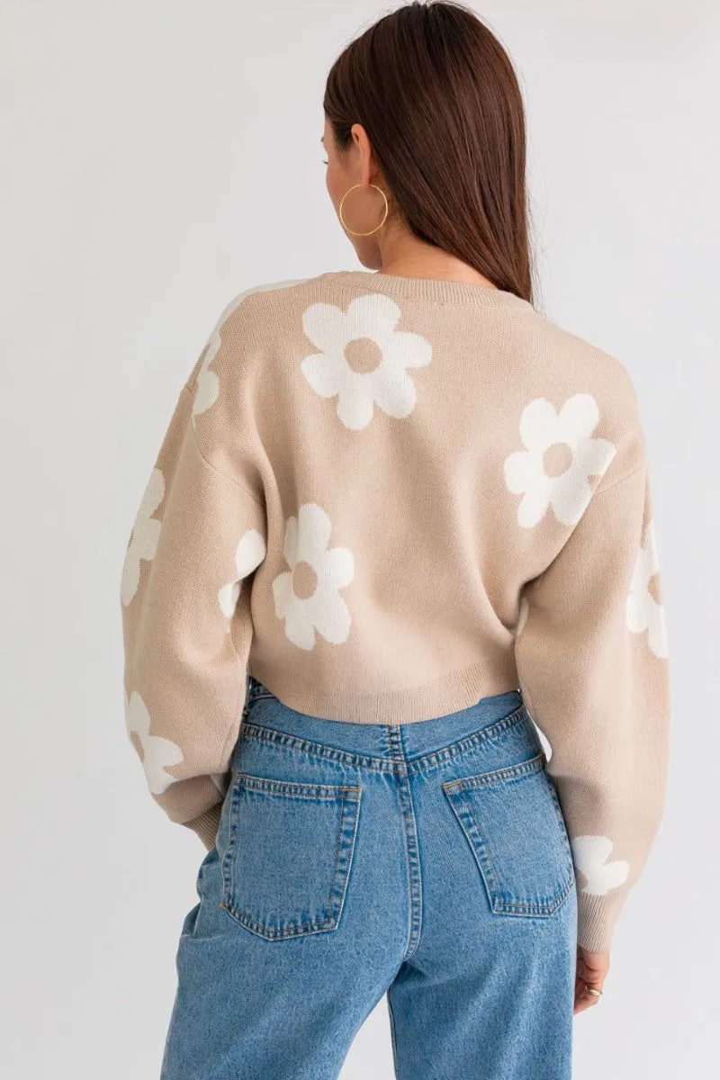 Daisy Cropped Sweatshirt