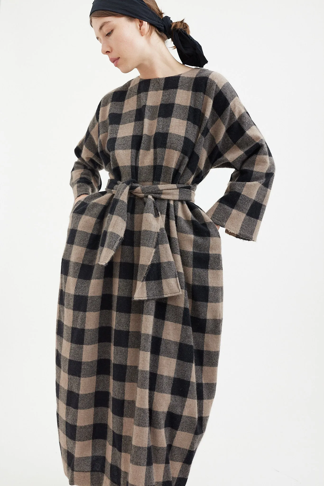 Daniela Gregis - Dress Luciana - Brown Black Check