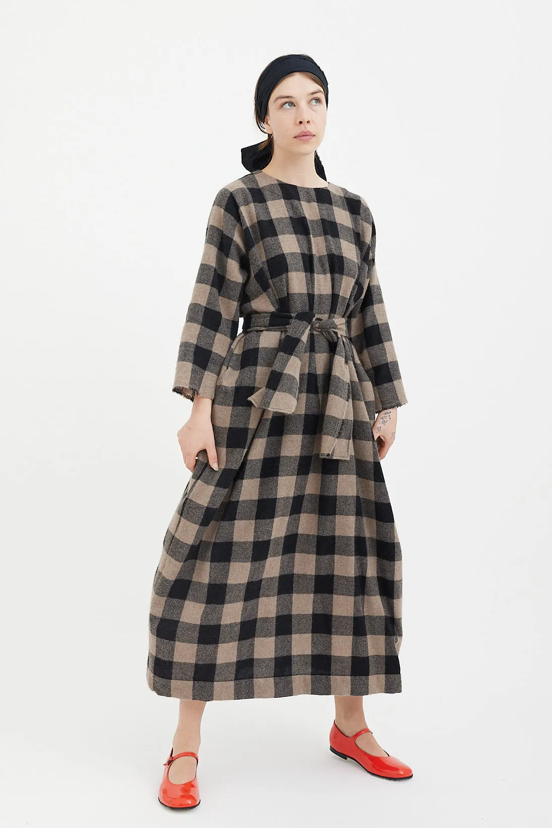 Daniela Gregis - Dress Luciana - Brown Black Check