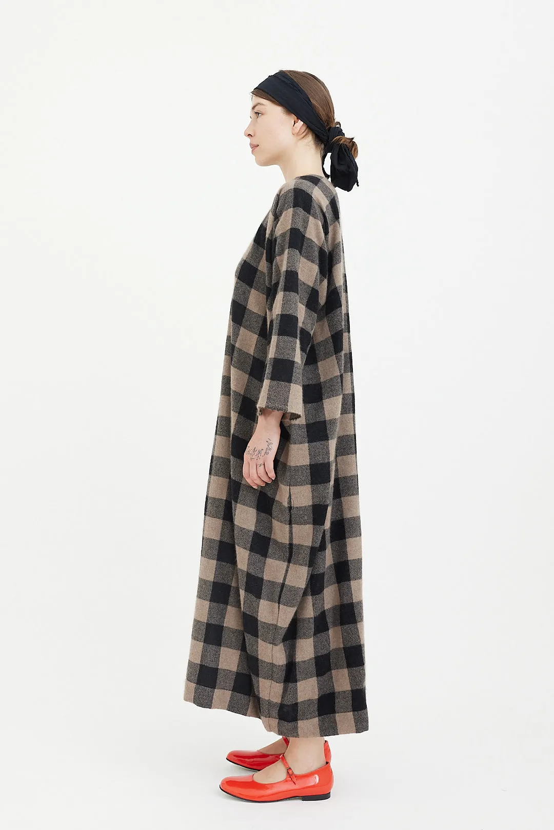 Daniela Gregis - Dress Luciana - Brown Black Check