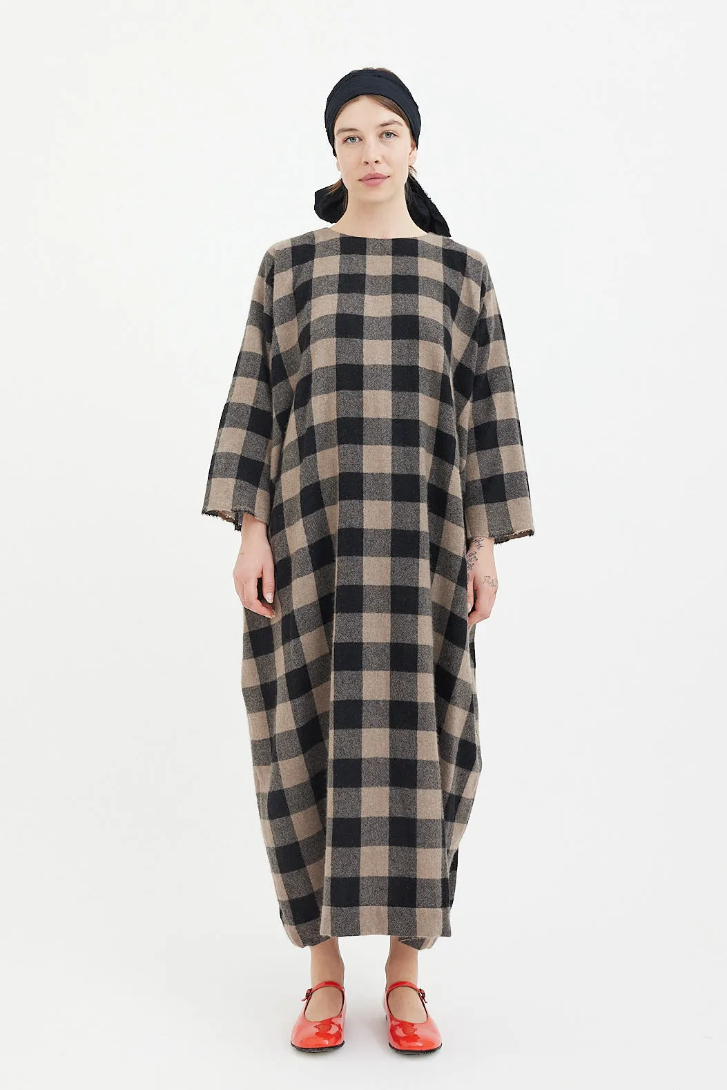 Daniela Gregis - Dress Luciana - Brown Black Check