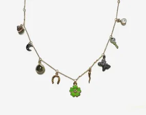 Diamond Lucky Charms Necklace