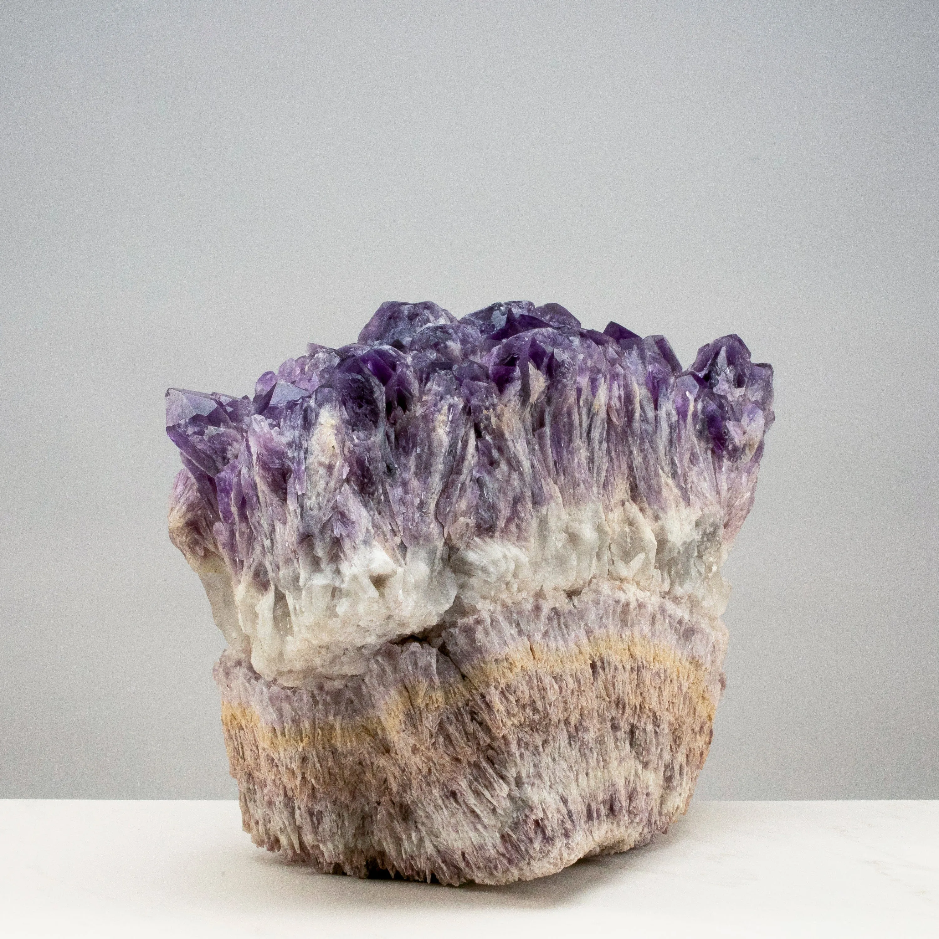 Elestial Amethyst Cluster Point from Brazil - 43lbs / 13