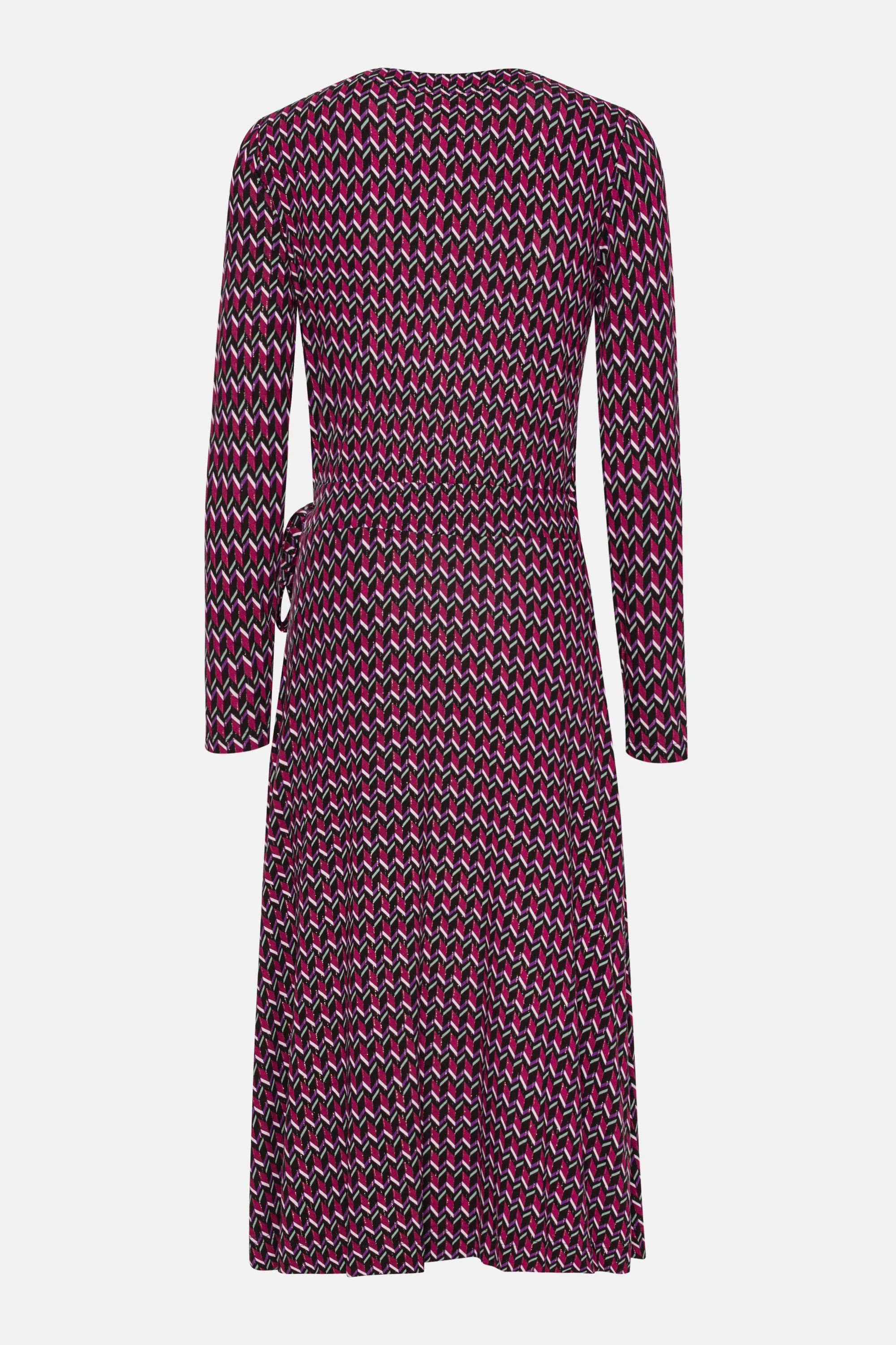 Elisa Harlekin Wrap Dress - Rosy Pink