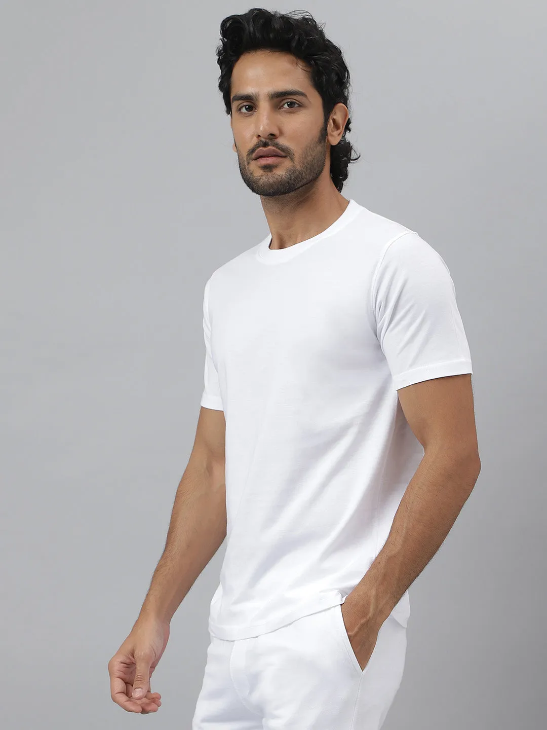 Essential Crew Neck White T-shirt - Daily (Pack of 2)