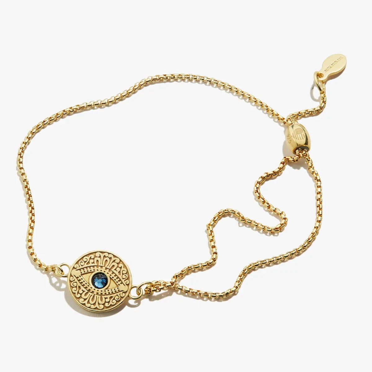 Evil Eye Crystal Pull Chain Bracelet