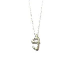 g - handwritten letter necklace